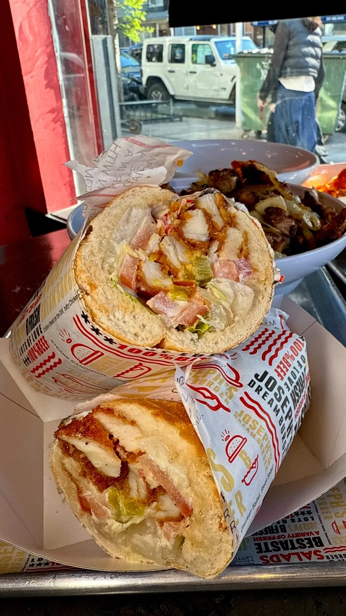 Still from our video at Joseph's Dream Burger — Avenue M